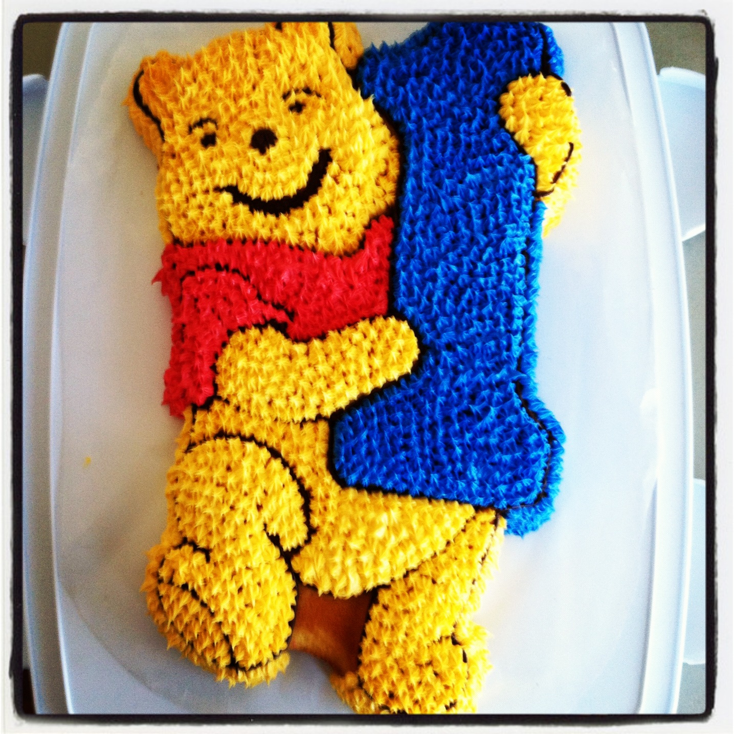 Pooh Bear Birthday Cake