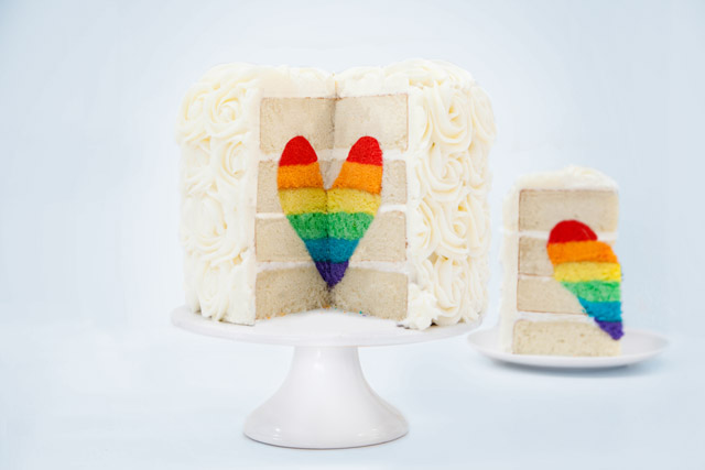 Rainbow Surprise Inside Cake