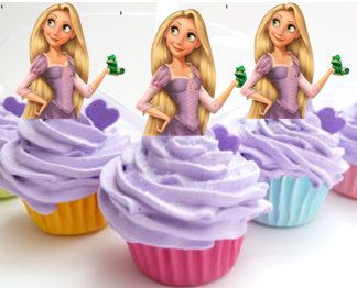 Rapunzel Princess Dress Cupcake Cake