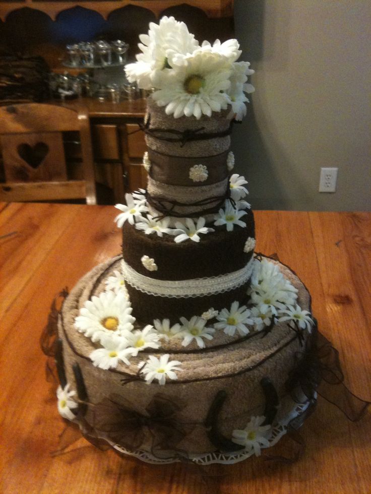 Rustic Wedding Shower Cake