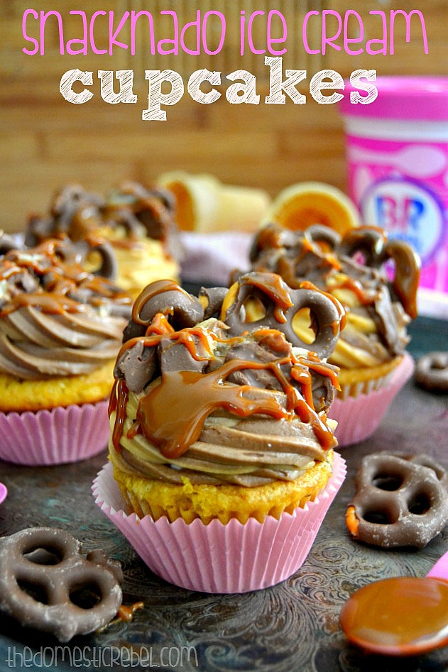 Snacknado Ice Cream Cupcakes