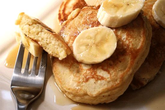 Sour Cream Banana Pancakes