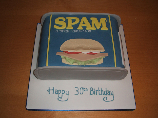 Spam Birthday Cake