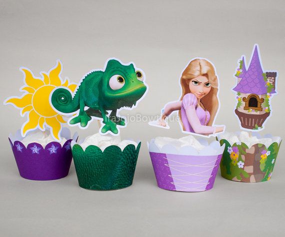 Tangled Cupcake Cake