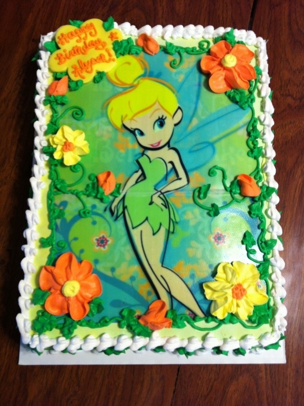 Tinkerbell Birthday Sheet Cakes