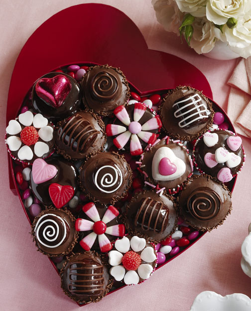 Valentine's Day Chocolate Cupcakes