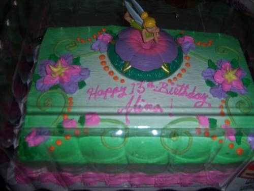 Walmart Tinkerbell Sheet Cake