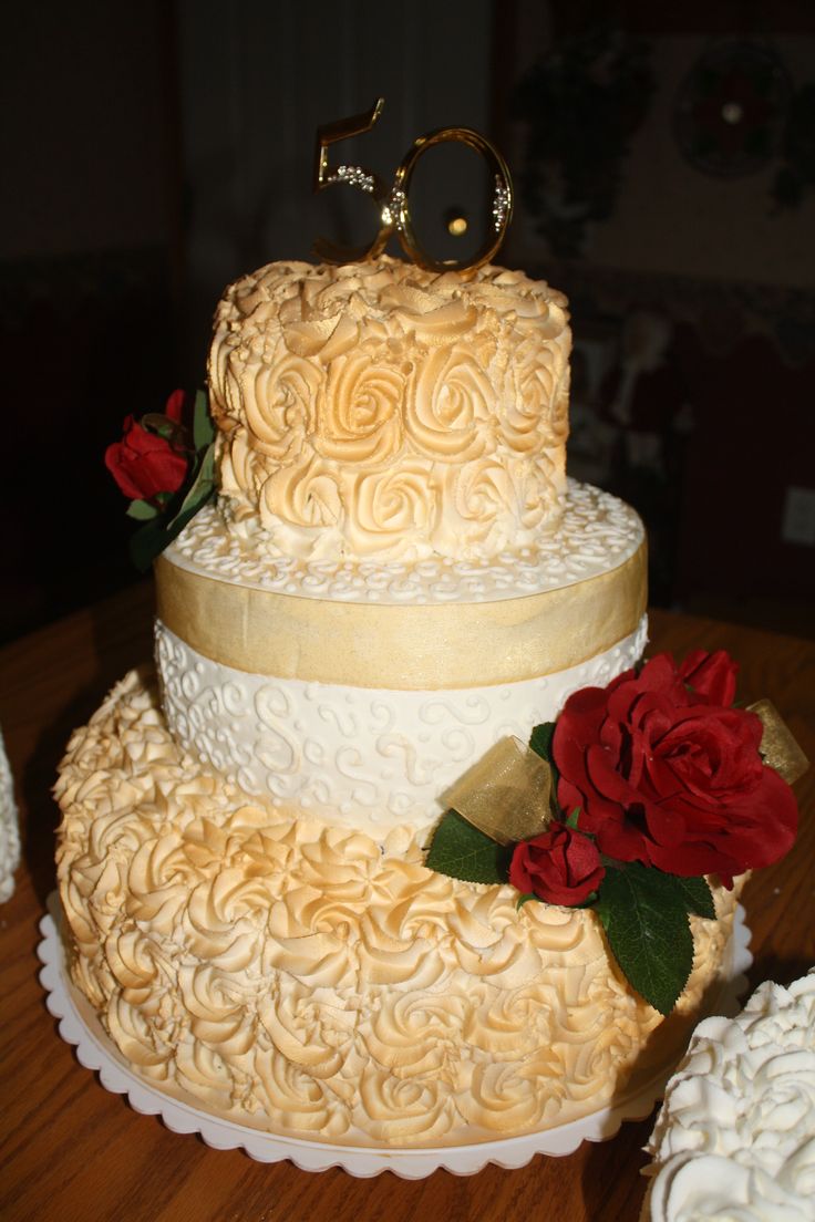 50th Wedding Anniversary Cake Ideas