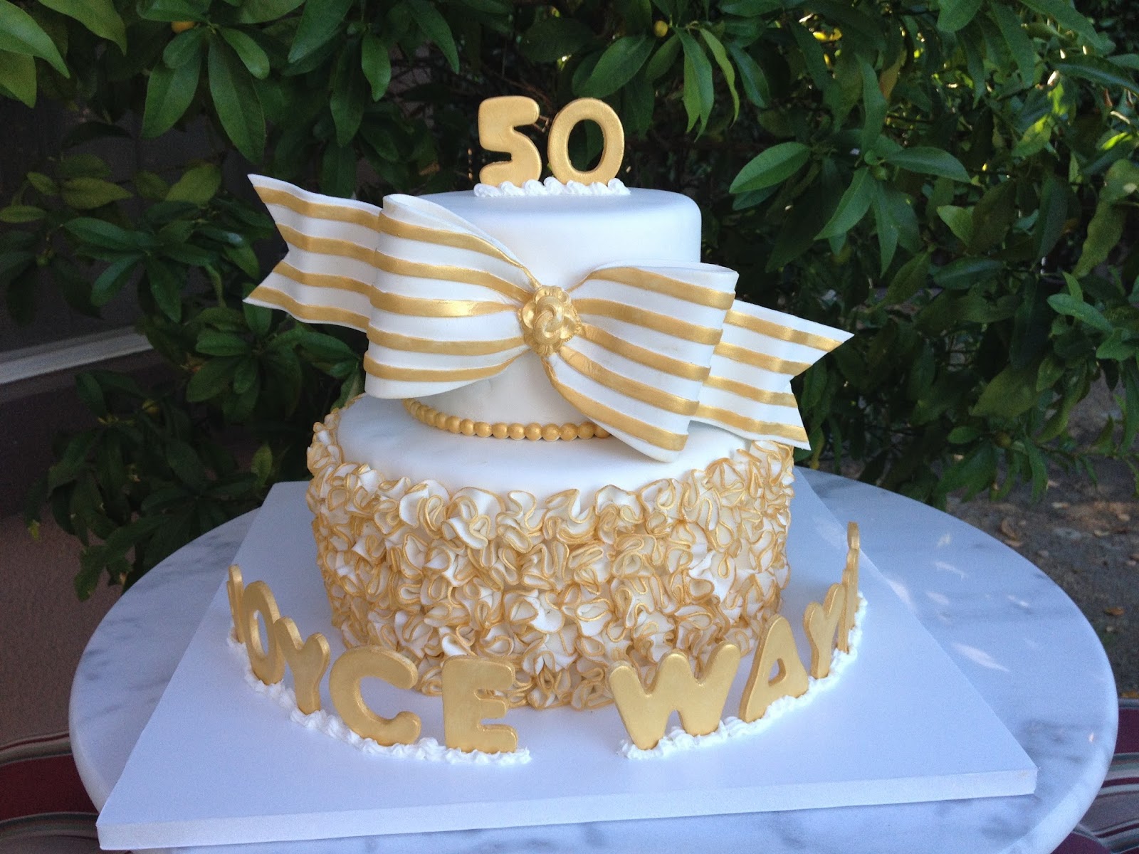 50th Wedding Anniversary Cake