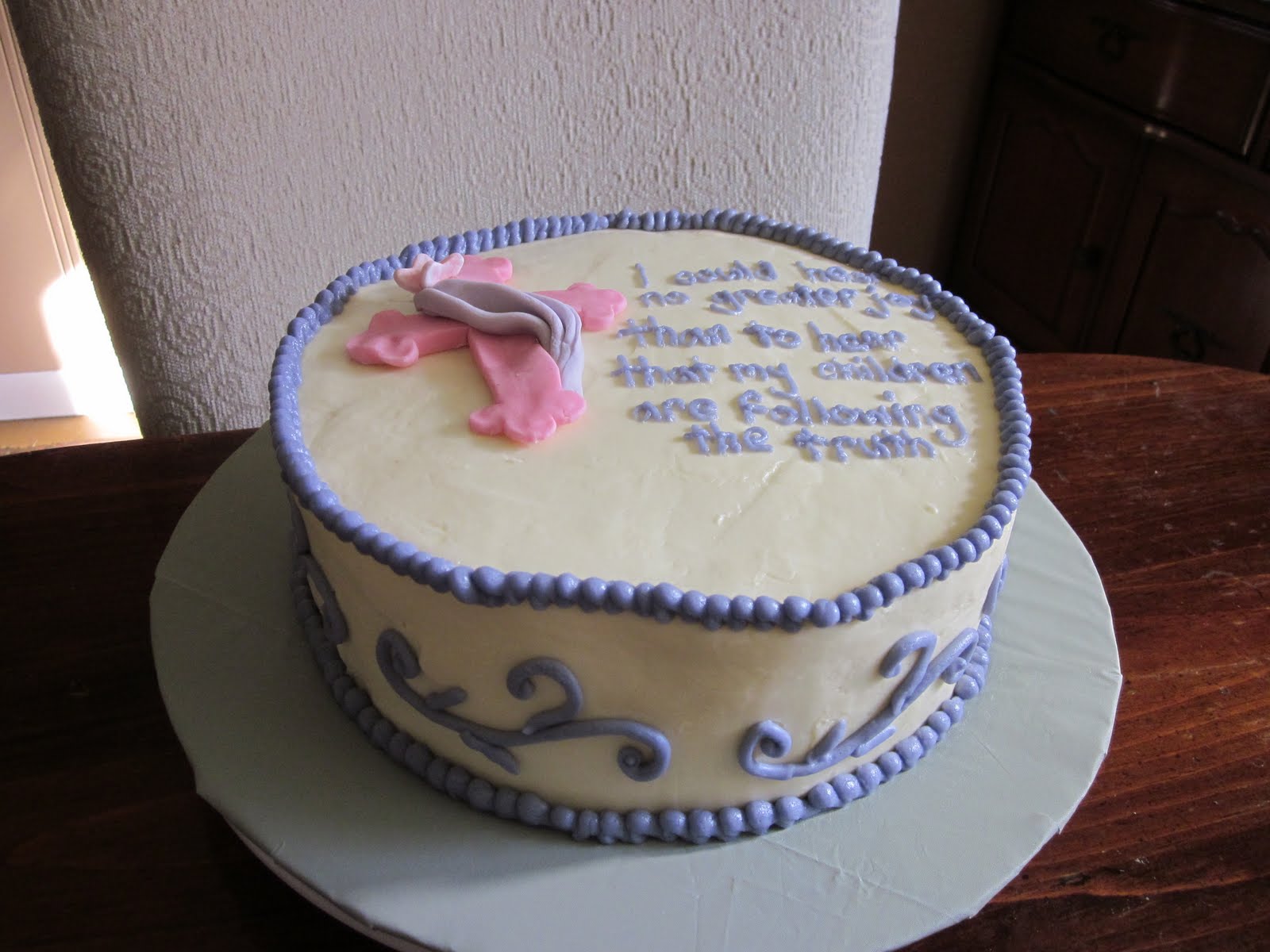 Baby Dedication Cake