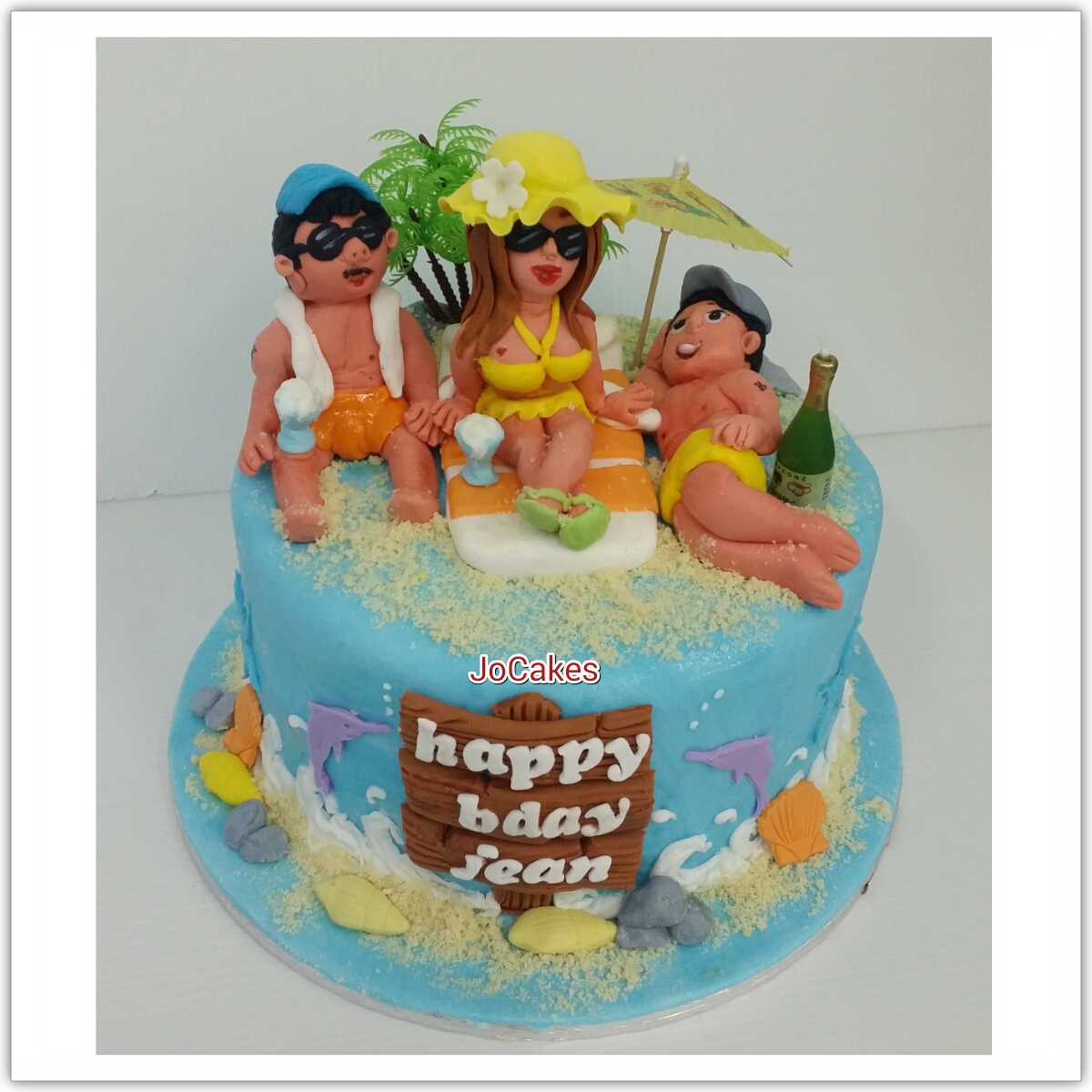 Beach Birthday Cake