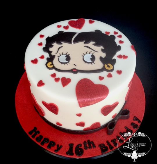 Betty Boop Birthday Cake