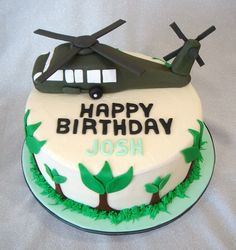 Blackhawk Helicopter Birthday Cake