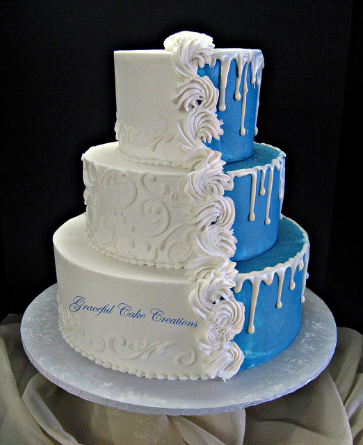 9 Photos of Blue Wedding Cakes For Grooms