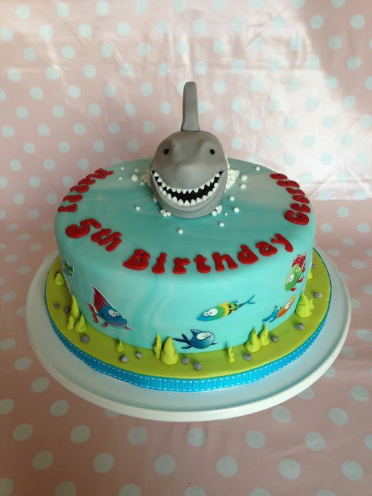 7 Photos of Shark Cakes For Little Boys