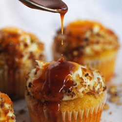 Butter Pecan Cupcakes with Cream Cheese Icing