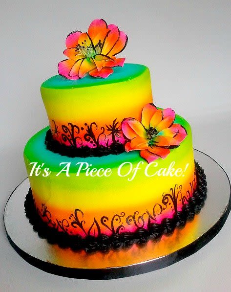 9 Photos of Air Brushed Buttercream Cakes