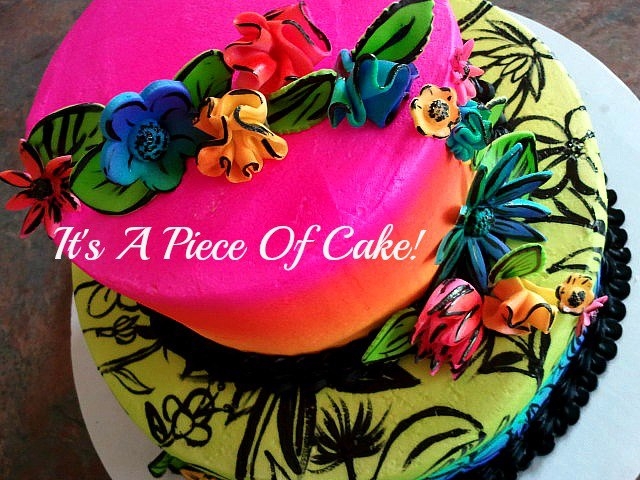 Buttercream Cake Air Brushed