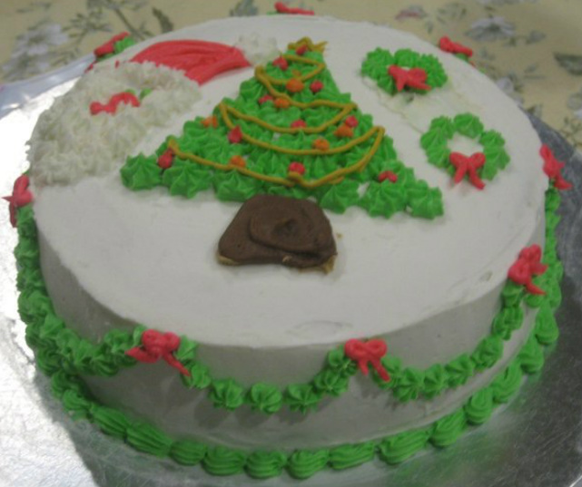 Buttercream Christmas Cakes