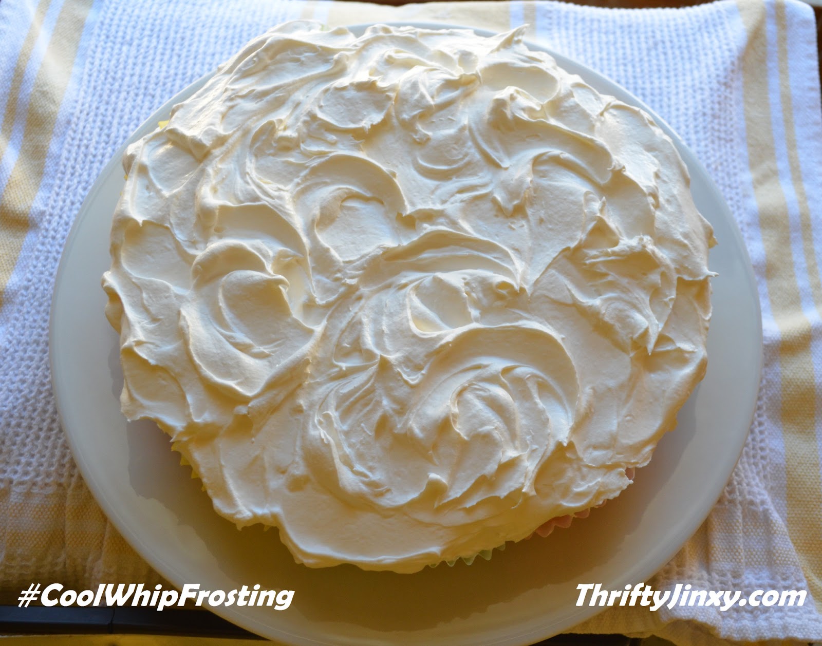 Cake with Cool Whip Frosting