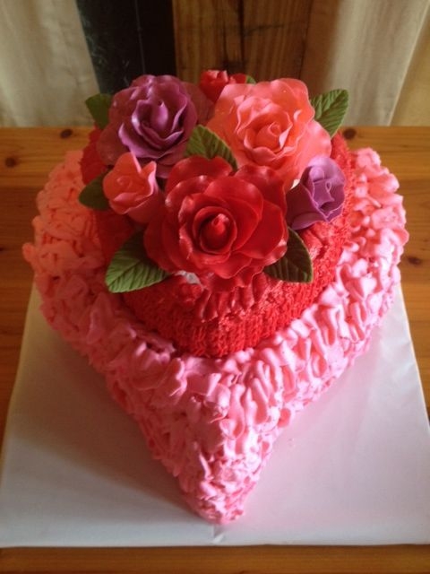 Cake with Raspberry Buttercream