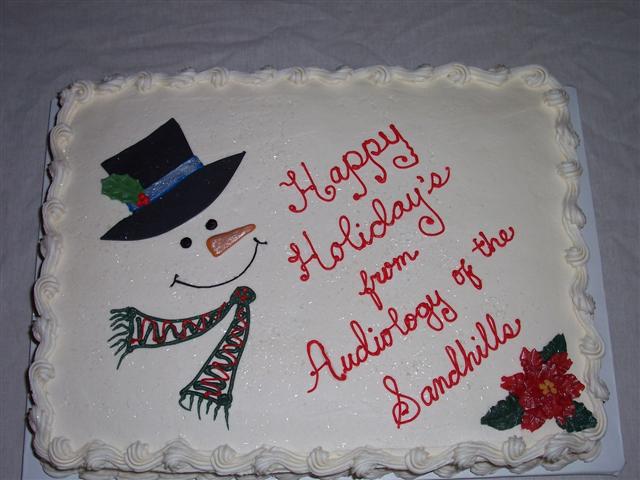 Christmas Birthday Sheet Cake