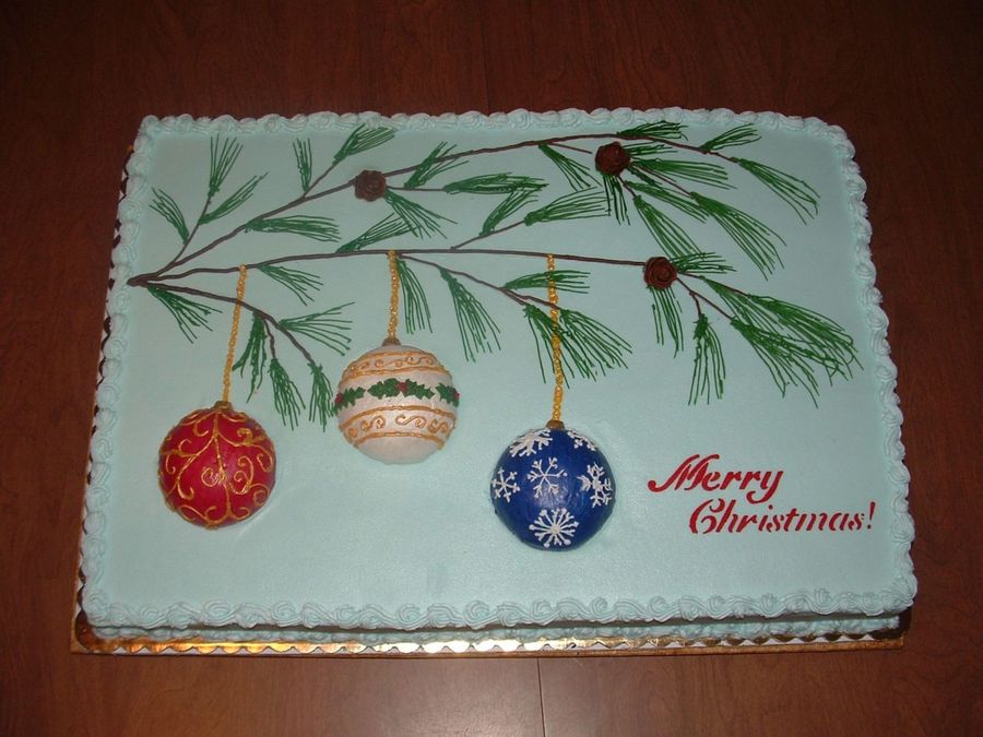 9 Photos of Sheet Cakes Christmas Tree