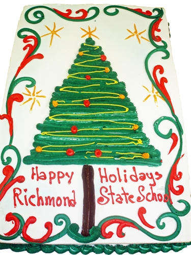 Christmas Tree Sheet Cake