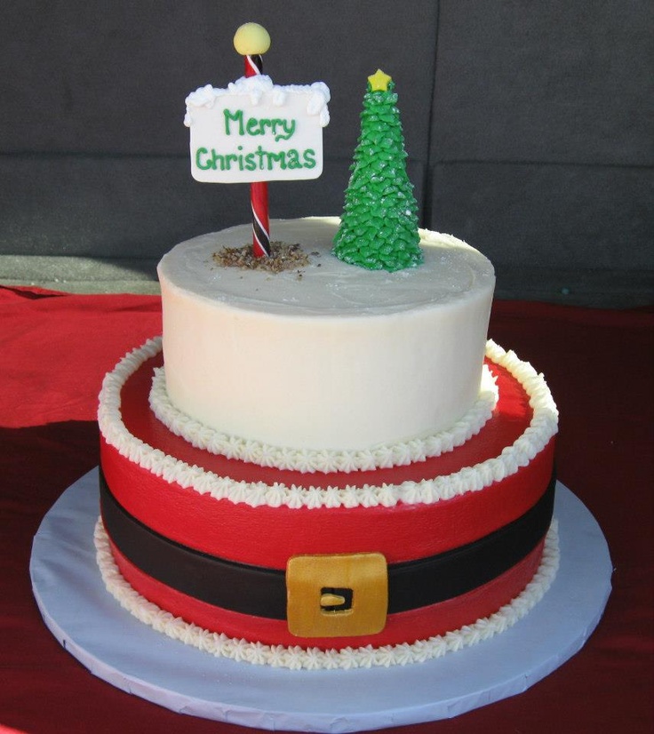 Christmas Tree Tier Cake