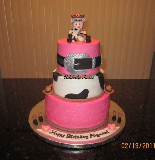 Cowgirl Birthday Cake