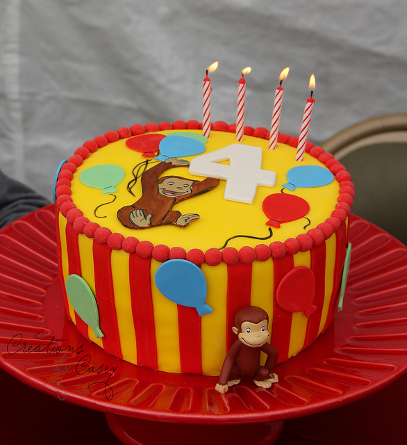 Curious George Birthday Cake