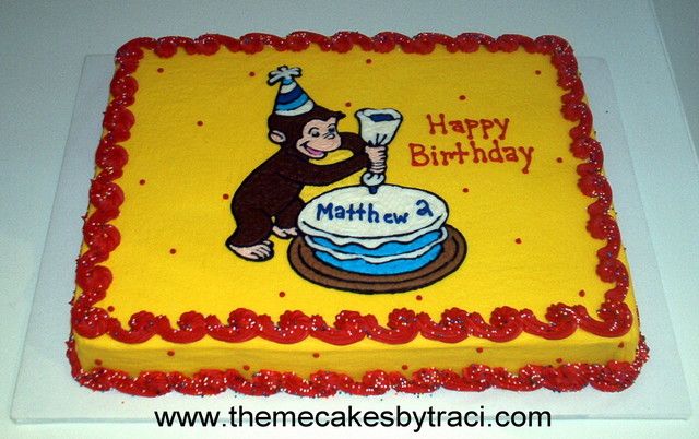 Curious George Birthday Cake