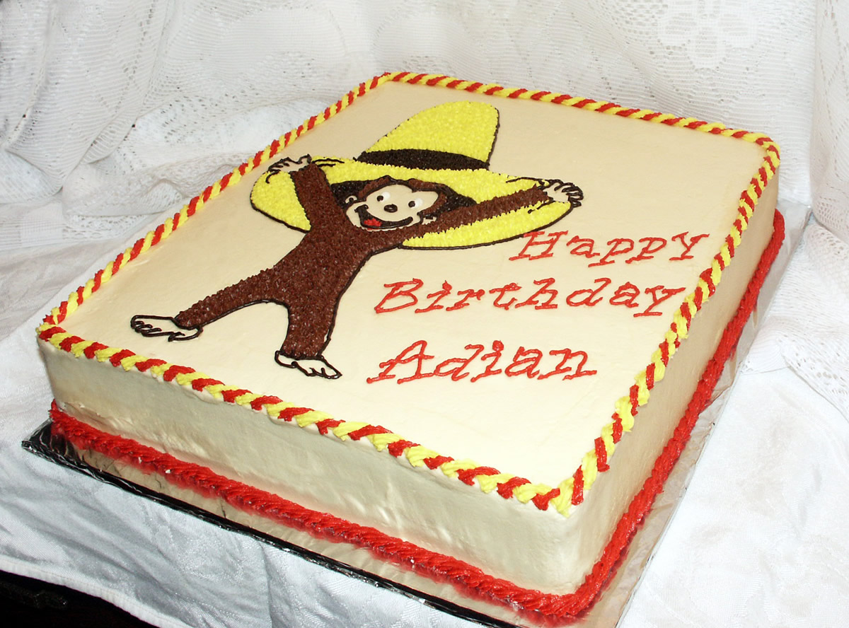 Curious George Birthday Cake