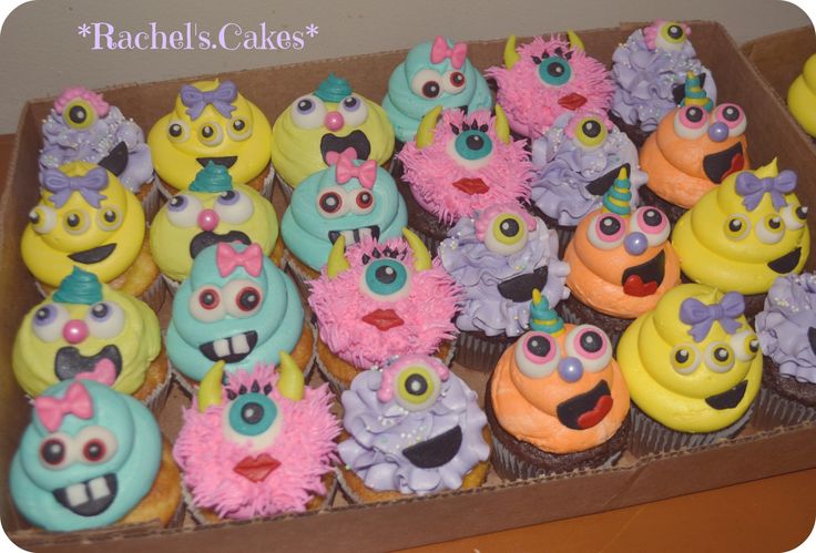 Cute Monster Cupcakes Idea