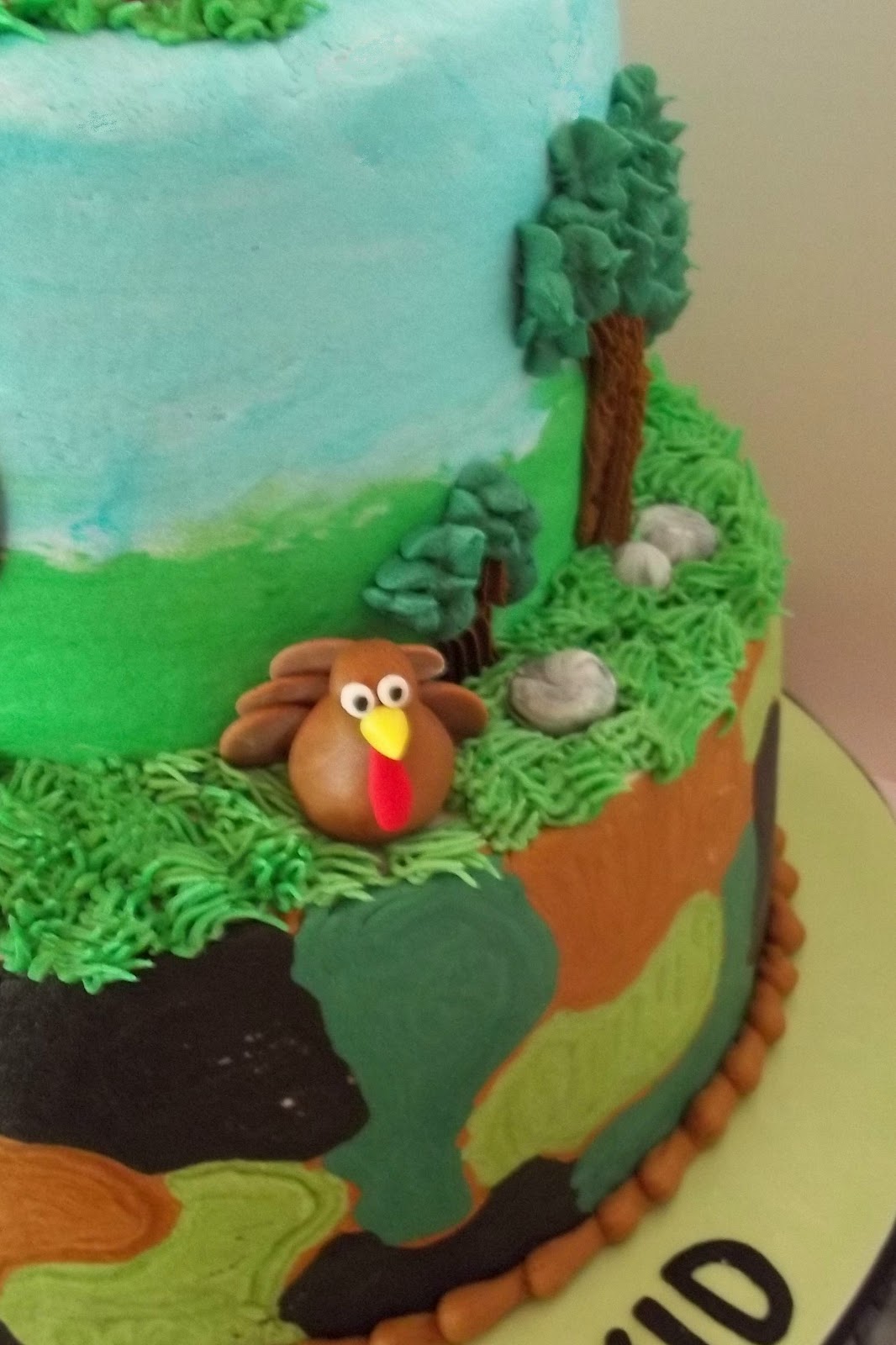 Deer Hunting Birthday Cake