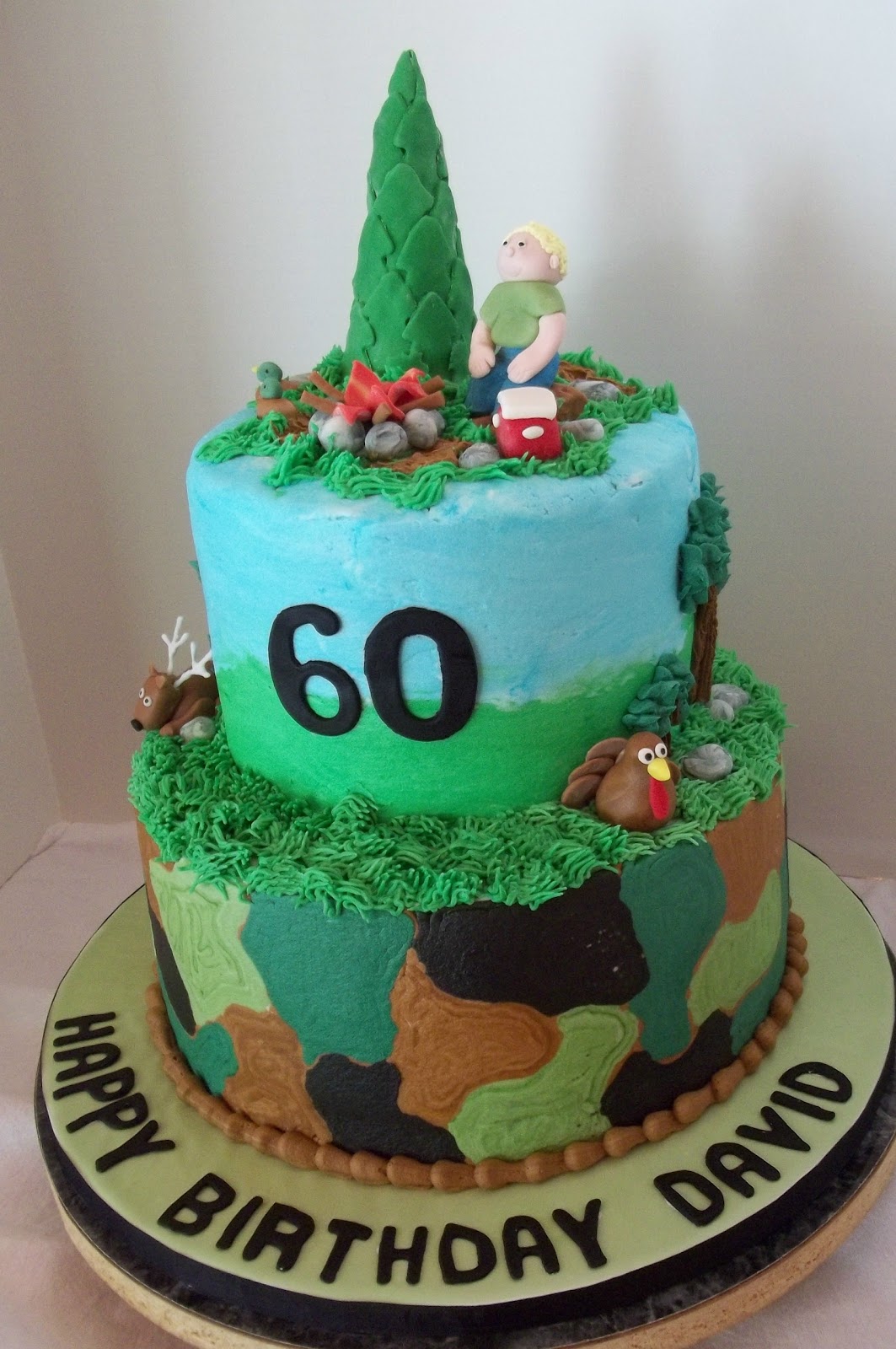 Deer Hunting Birthday Cake