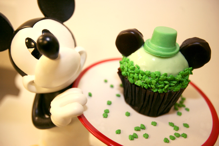 Disney St. Patrick's Day Cupcake