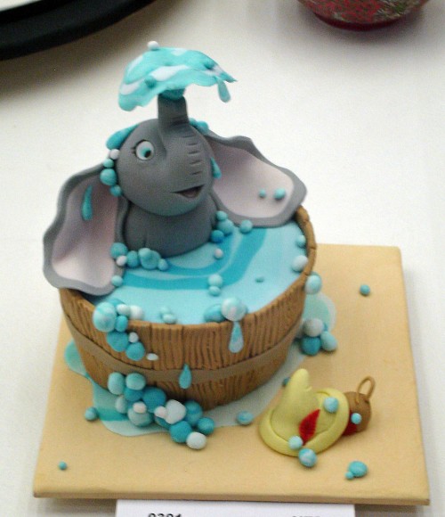 Elephant Baby Shower Cake and Cupcakes