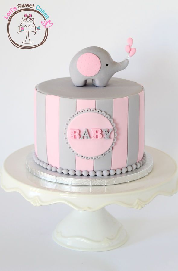 Elephant Baby Shower Cake