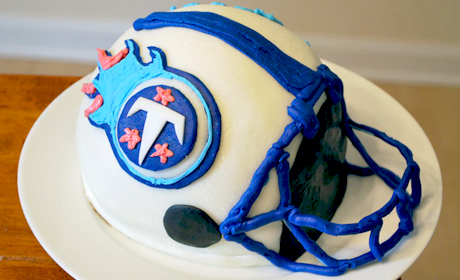 Football Helmet Birthday Cake