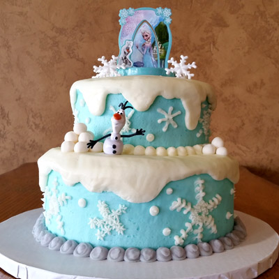 Frozen Birthday Cake