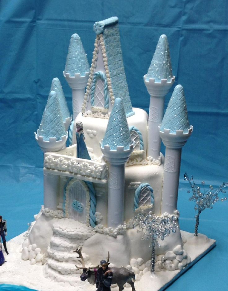 Frozen Disney Castle Cake