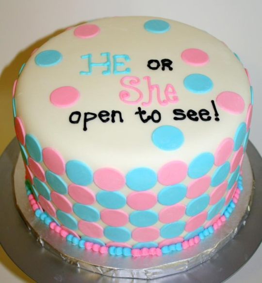 Gender Reveal Cake