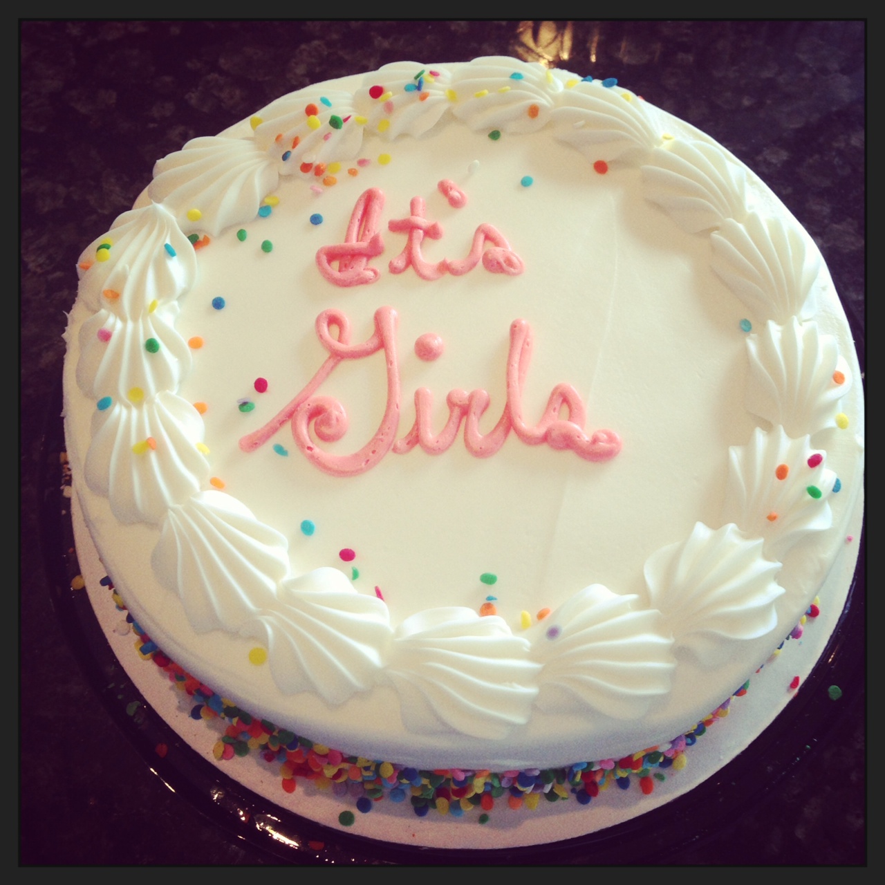 Gender Reveal Cake