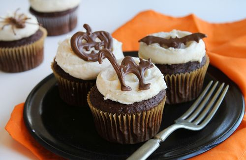 Halloween Chocolate Cupcake Toppers