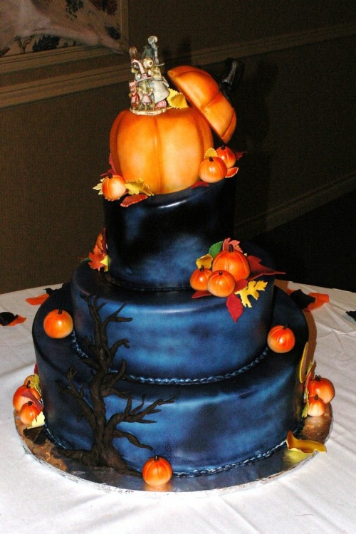 Halloween-themed Wedding Cakes