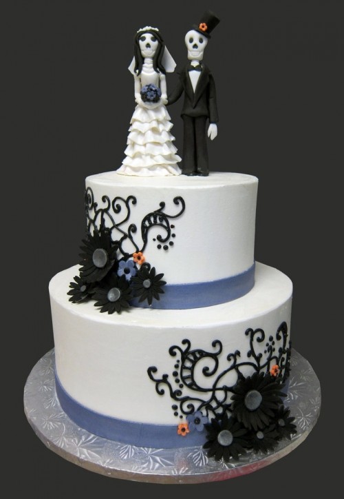 Halloween-themed Wedding Cakes