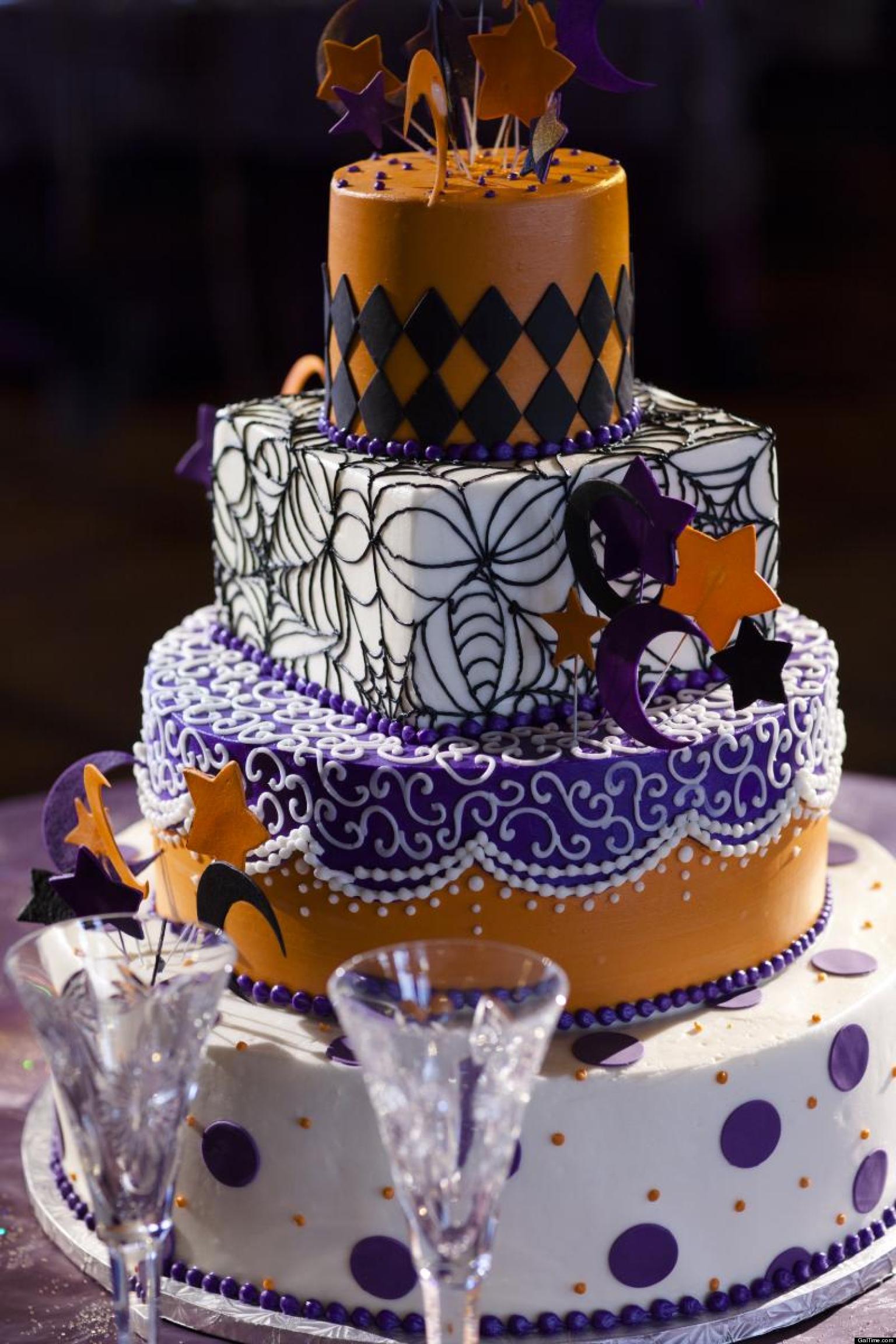 Halloween Wedding Cake