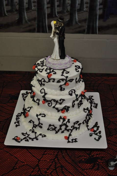 Halloween Wedding Cake