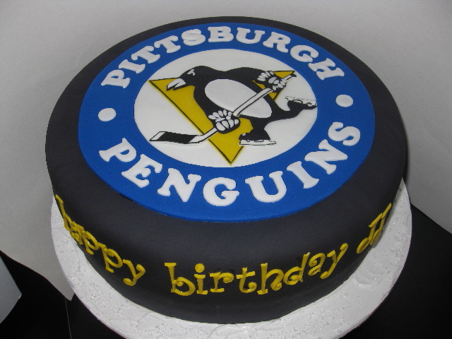 Happy Birthday Cake Pittsburgh Penguins Hockey